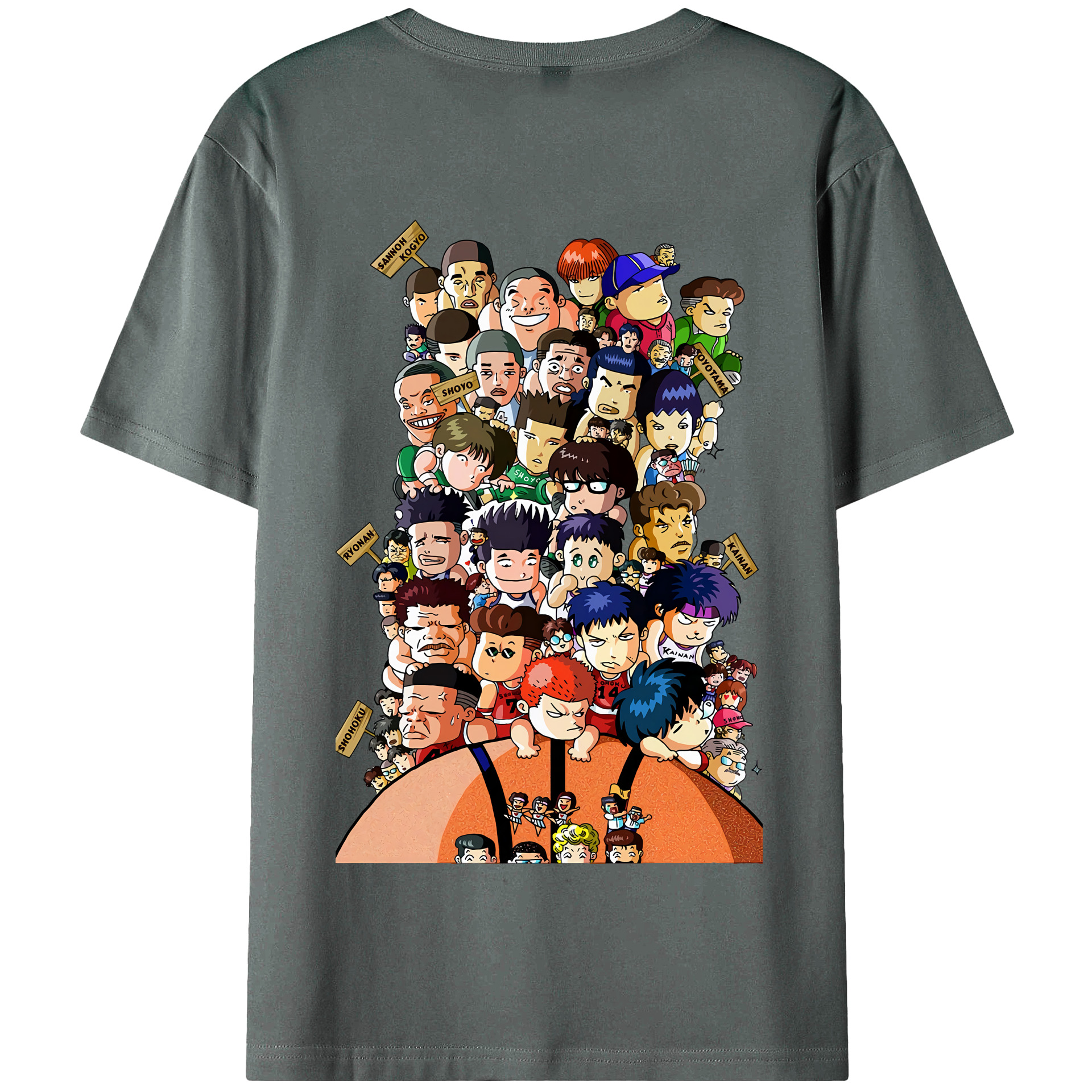 SLAM DUNK／スラムダンク 綿100％半袖Tシャツ（背面プリント）